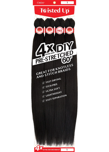 OUTRE 4X X-PRESSION TWISTED UP DIY PRE-STRETCHED BRAID 60